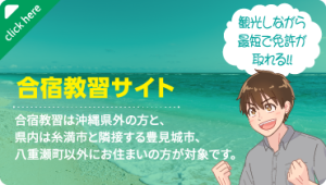 合宿教習サイトはこのバナーをクリック: 観光しながら最短で免許が取れる!!