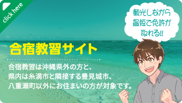 合宿教習サイトはこのバナーをクリック: 観光しながら最短で免許が取れる!!